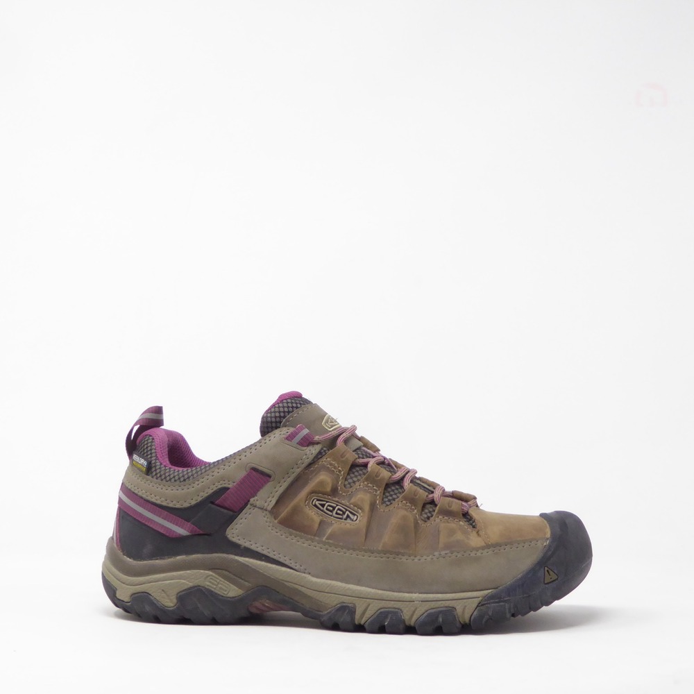KEEN Women Hiking Shoes Targhee II Waterproof Low Brown Magenta Size 10 1018177